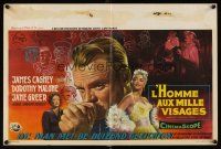 9t649 MAN OF A THOUSAND FACES Belgian '57 different art of James Cagney as Lon Chaney Sr.!
