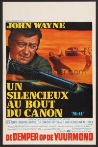 9t650 McQ Belgian '74 John Sturges, John Wayne is a busted cop with an unlicensed gun!