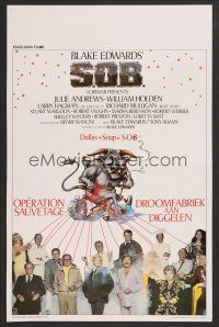 9t698 S.O.B. Belgian '81 Julie Andrews, Blake Edwards, William Holden, Robert Vaughn!