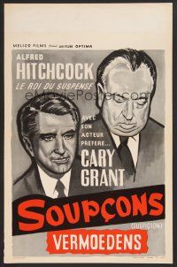 9t739 SUSPICION Belgian R60s Alfred Hitchcock directed, Cary Grant!