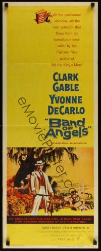 9t024 BAND OF ANGELS insert '57 Clark Gable buys beautiful slave mistress Yvonne De Carlo!