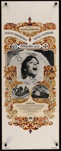 9t095 DARLING LILI insert '70 Julie Andrews, Rock Hudson, Blake Edwards, William Peter Blatty