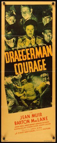 9t114 DRAEGERMAN COURAGE insert '37 Barton MacLane, Jean Muir in mining adventure!