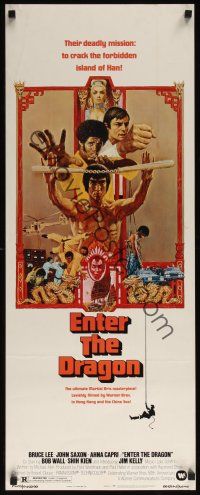 9t127 ENTER THE DRAGON insert '73 Bruce Lee kung fu classic, the movie that made him a legend!