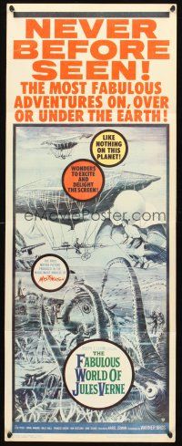 9t133 FABULOUS WORLD OF JULES VERNE insert '61 the thousand and one wonders of the world to come!