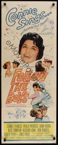 9t143 FOLLOW THE BOYS insert '63 Connie Francis sings and the whole Navy fleet swings!
