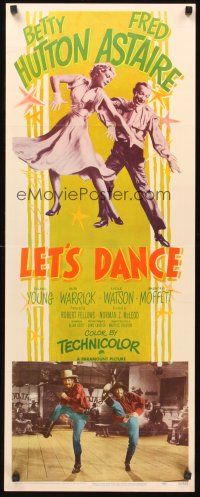 9t254 LET'S DANCE insert '50 great image of dancing Fred Astaire & Betty Hutton!