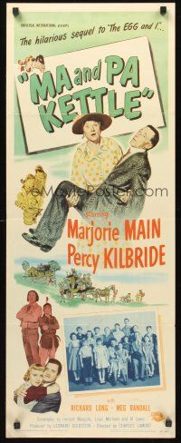 9t278 MA & PA KETTLE insert '49 Marjorie Main & Percy Kilbride in the sequel to The Egg and I!