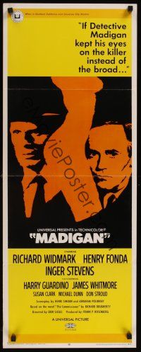 9t279 MADIGAN insert '68 Richard Widmark, Henry Fonda, Don Siegel, sexy artwork!