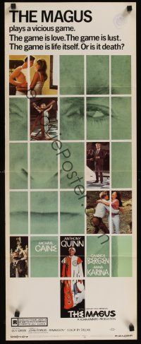 9t283 MAGUS insert '69 Michael Caine, Anthony Quinn, Candice Bergen, Anna Karina, the game is life!