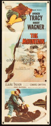 9t299 MOUNTAIN insert '56 mountain climber Spencer Tracy, Robert Wagner, Claire Trevor!