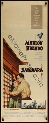 9t370 SAYONARA insert '57 Marlon Brando, Miiko Taka, Patricia Owens!