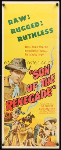 9t386 SON OF THE RENEGADE insert '53 none dared face his smouldering guns or his blazing anger!