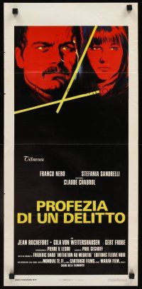 9t470 DEATH RITE Italian locandina '75 Claude Chabrol's Les magiciens, Franco Nero!