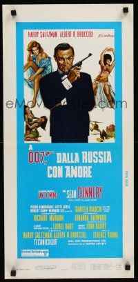 9t483 FROM RUSSIA WITH LOVE Italian locandina R70s Sean Connery is Ian Fleming's James Bond 007!