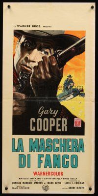 9t540 SPRINGFIELD RIFLE Italian locandina R62 Enzo Nistri art of Gary Cooper with gun!