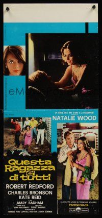 9t546 THIS PROPERTY IS CONDEMNED Italian locandina '66 sexy Natalie Wood & Robert Redford!