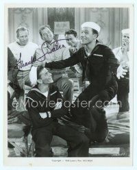 9w120 FRANK SINATRA signed 8x10 still R72 in sailor suit with Gene Kelly from Anchors Aweigh!