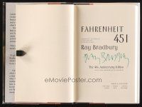 9w022 RAY BRADBURY signed hardcover book '93 Fahrenheit 451 40th Anniversary Edition!