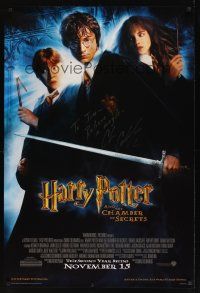9w057 HARRY POTTER & THE CHAMBER OF SECRETS advance signed DS 1sh '02 by director Chris Columbus!