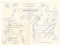 9w084 FELT FORUM signed program '72 by Allan Jones, Sally Rand, Jackie Coogan, Ink Spots & more!