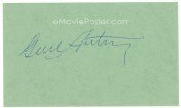 9w239 GENE AUTRY signed 3x5 card '74 can be framed with a photograph!