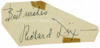 9w222 RICHARD DIX signed paper '30s can be framed with a photograph!