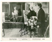 9w095 ANGIE DICKINSON signed 8x10 still '65 staring at James Garner from The Art of Love!