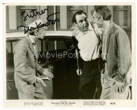 9w112 DON KNOTTS signed 8x10 still '66 getting in a fight from The Ghost and Mr. Chicken!