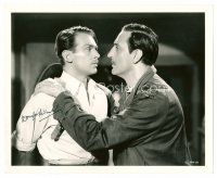 9w114 DOUGLAS FAIRBANKS JR signed 8x10 still '39 with Basil Rathbone from The Sun Never Sets!