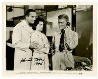 9w154 KENNETH TOBEY signed 8x10 still '53 with Faith Domergue from It Came From Beneath the Sea!