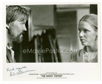 9w157 LIV ULLMANN signed 8x10 still '71 with Per Oscarsson in The Night Visitor!