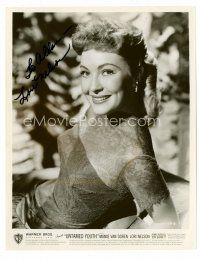 9w158 LORI NELSON signed 8x10 still '57 smiling portrait in lacy dress from Untamed Youth!