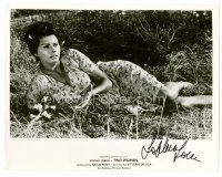 9w188 SOPHIA LOREN signed 8x10 still '60 full-length laying in the grass from Two Women!