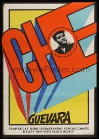 9x206 BLOODY CHE CONTRA Czech 23x33 '71 Paolo Heusch's El Che Guevara, Wimmer art!