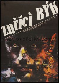 9x245 RAGING BULL Czech 23x33 '87 Martin Scorsese, wild Ziegler art of boxer Robert De Niro!