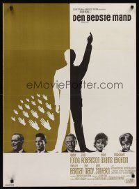 9x505 BEST MAN Danish '64 Stevenov art, Henry Fonda & Cliff Robertson run for President!