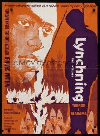 9x551 INTRUDER Danish '62 Roger Corman directed, William Shatner, wild art of lynching!
