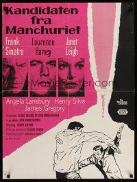9x575 MANCHURIAN CANDIDATE Danish '62 Frank Sinatra, directed by John Frankenheimer!