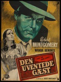 9x605 RIDE THE PINK HORSE Danish '47 Robert Montgomery film noir, written by Ben Hecht!