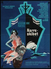 9x612 SHIP OF FOOLS Danish '65 Lee Marvin, Simone Signoret, Stanley Kramer directed, Stilliing art!