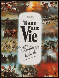 9x639 AND NOW MY LOVE French 23x32 '75 Claude Lelouch's Toute une vie, wild images of Nazis!
