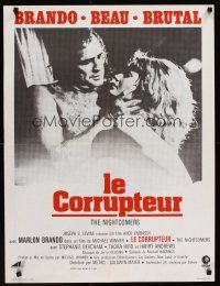 9x664 NIGHTCOMERS French 23x32 '71 creepy Marlon Brando, Michael Winner English horror!