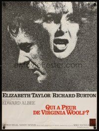 9x682 WHO'S AFRAID OF VIRGINIA WOOLF French 23x32 '67 Elizabeth Taylor & Richard Burton!