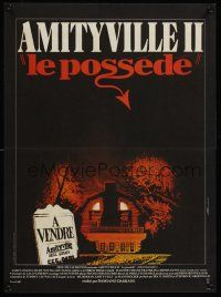 9x689 AMITYVILLE II French 15x21 '82 The Possession, cool Landi art of haunted house!