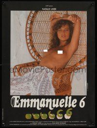 9x720 EMMANUELLE 6 French 15x21 '88 Roger Corman, sexy topless Natalie Uher!