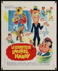 9x730 FURTHER PERILS OF LAUREL & HARDY French 15x21 '67 great Grinsson art of Stan & Ollie!