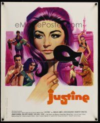 9x745 JUSTINE French 15x21 '69 Grinsson art of super sexy Anouk Aimee!