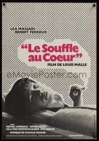 9x757 MURMUR OF THE HEART French 15x21 '71 Louis Malle's Le Souffle Au Coeur, cool smoking design!