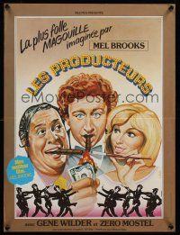 9x766 PRODUCERS French 15x21 R1980s Mel Brooks, Zero Mostel & Gene Wilder perform on Broadway!